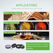 4-Piece 2.5″ Clear Top Herb Grinder, Black-Purple