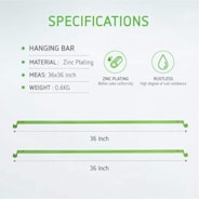 Grow Tent Support Pole Hanging Bar for 3x3ft Grow Tent