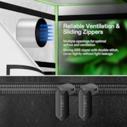 VIVOGROW Standard 4x4 Grow Tent for VS4000/VSF4300, 48" x 48" x 80"