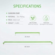 Grow Tent Support Pole Hanging Bar for 3x3ft Grow Tent