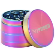 2″ 4 Pieces Herb Grinde Zinc Alloy Spice Grinder for Kitchen