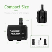 VIVOSUN 130GPH Submersible Pump(500L/H, 6W)
