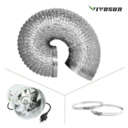 VIVOSUN Air Aluminum Ducting 6" 16 ft