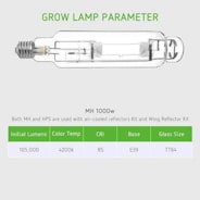 1000 Watt Metal Halide MH Grow Light Bulb Lamp