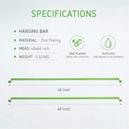 Grow Tent Support Pole Hanging Bar for 3x3ft Grow Tent