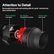 Air Filtration Kit R6 6″, Inline Fan R6 with Variable Speed Controller, Carbon Filter & Ducting Combo