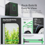 Smart Grow Tent Kit PRO 5x5 Indoor Grow System with 2-in-1 Tunable Spectrum LED Light, Smart GrowHub Automation, Efficient Ventilation & 360° Airflow, 2000D Mylar Tent 60"x60"x80"