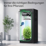 Smart Growbox Komplettset Pro 70 x 70 x 160 cm, Komplettes Grow-Set mit 2-in-1 LED-Lampe mit anpassbarem Spektrum, intelligenter GrowHub-Automatisierung, effiziente Belüftung & 360°-Luftzirkulation, 2000D Mylar-Growzelt