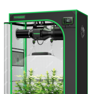 Smart Grow Tent Kit GIY-SGS-32 2x3, 2-Plant Complete System, with WiFi E42A Controller, 100W AeroLight SE LED Grow Light, and 4-inch AeroZesh G4 Ventilation Combo