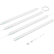 T5 Linear Grow Lights, 5000K Full Spectrum LED Grow Lights for Indoor Plants, SGS Compatible, 15W/Bar, 2ft, 4-Pack