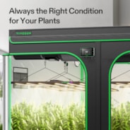 Smart Grow Tent Kit 8x8 Complete Indoor Grow System with Smart Controller, Full-Spectrum LED Grow Light & Ventilation Automation System, 1680D Mylar Tent 96"x96"x80"
