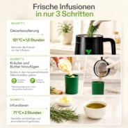 VIVOSUN 2-in-1 Decarboxylator & Kräuter Infusionsgerät für Butter und Öl mit einstellbarer Zeit und Temperatur für Olivenöl, Tinkturen, Gummibonbons & DIY-Rezepte