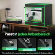 T5 Linear LED Pflanzenlampe 30 cm, 5000K Vollspektrum Grow Light 28W (4 x 7W) mit Timer & Dimmer, Pflanzenlicht für Anzucht, Hydroponik & Indoor Pflanzen, SGS kompatibel, erweiterbar, 4er Set