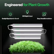 T5 Linear Grow Lights, 5000K Full Spectrum LED Grow Lights for Indoor Plants, SGS Compatible, 6W/Bar, 1ft, 4-Pack