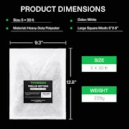 VIVOSUN 5 x 30 ft. Plant Trellis Netting, Heavy-Duty Polyester Grow Net w/ Square Mesh for Climbing Plants, Vegetables, Fruits, and Flowers, 1-Pack