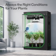 Smart Grow Tent Kit PRO 4x2 Indoor Grow System with 2-in-1 Tunable Spectrum LED Light, Smart GrowHub Automation, Efficient Ventilation & 360° Airflow, 2000D Mylar Tent 48"x24"x72"