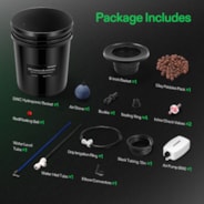 5 Gallon DWC Hydroponic System Kit (1 Bucket, Black)