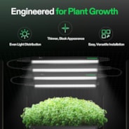 T5 Grow Lights for Indoor Plants, 5000K Full Spectrum 56W (8 x 7W), 1FT LED Plant Light Strip with Timer & Dimming Controller for Seed Starting, 8-Pack