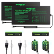 Seedling Heat Mat Digital Thermostat Combo 48″x20.75″, 2 Pack