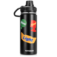 18oz Insulated Stainless Steel Water Bottle, Food-Grade & Leak-Proof, Portable for Home Office Sports Travel