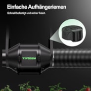 10 cm Smart Abluftset Pro G4 – Rohrventilator, GrowHub E42A+ WLAN-Controller, Aktivkohlefilter & Lüftungsschlauch für Growbox & Hydroponik