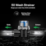 Water Pressure Pump, 115VAC 4 GPM 45 PSI Diaphragm Water Pump / Strainer for Bathrooms, Kitchens, RVs, and Yachts (Fixable)