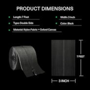 Self-Adhesive Heavy Duty Zipper for Debris Barriers Zipper Door, Greenhouse, Indoor Outdoor Tent, 3In. x 7Ft.