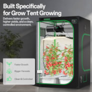 FlexFeed 4-Gallon DWC Hydroponic System Kit, Deep Water Culture Grow Kit with Smart Controller, App Water Temperature Monitoring & Air Pump, for Grow Tents, 4-Bucket