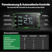 GrowHub E42A Controller for Grow Tent, Smart Environmental WiFi-Controller with Temperature, Humidity, Timer, Cycle, Schedule Controls, Data App