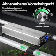 VSFL6450 Vollspektrum LED Pflanzenlampe Lichtbalken 645W, faltbares Design mit 6 Dimmoptionen, 150 x 150 cm Abdeckfläche