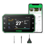 GrowHub Controller E42A+ for Grow Tent, Smart Environmental WiFi-Controller with Temperature, Humidity, VPD, Timer, Cycle, Schedule Controls, Cooling