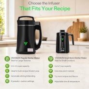 Herbal Butter Maker, 2-in-1 Decarb & Infuse Machine with Adjustable Time & Temperature for Olive Oil, Tinctures, Gummies & DIY Recipes