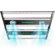 AeroLight 550W LED Grow Light, Indoor Plant Light Bars with Circulation Fan for Grow Tent Cooling Ventilation, Tunable Full Spectrum, Support App Control, GrowHub Compatible, 4x4ft Coverage