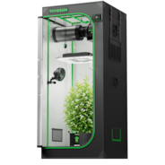 Smart Grow Tent Kit PRO 2.3x2.3 Indoor Grow System with 2-in-1 Tunable Spectrum LED Light, Smart GrowHub Automation, Efficient Ventilation & 360° Airflow, 2000D Mylar Tent 28"x28"x63"