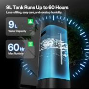 AeroStream H09 Intelligent Wi-Fi Humidifier, 2.38 Gal / 9 L Humidifier with Temp & Humidity Probe, Smart Remote Control, Designed for Growers