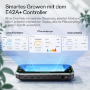 Smart Growbox Komplettset Pro 120 x 60 x 180 cm, Komplettes Grow-Set mit 2-in-1 LED-Lampe mit anpassbarem Spektrum, intelligenter GrowHub-Automatisierung, effiziente Belüftung & 360°-Luftzirkulation, 2000D Mylar-Growzelt