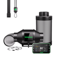 Smart Air Filtration PRO G4 Kit 4", AeroZesh G4 Inline Duct Fan w/GrowHub E42A+ Temp. Humidity WiFi-Controller, Carbon Filter & Ducting, Cooling & Ventilation System for Grow Tent, Hydroponics