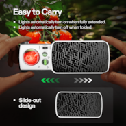 Jewelry Loupe Magnifier 30X 60X 90X LED Lighted Eye Loupe