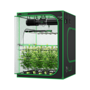 Smart Grow Tent Kit GIY-SGS-55FD 5x5, 6-Plant Complete System, with WiFi E42A Controller, 650W VSFD6500 LED Grow Light, and 8-inch AeroZesh G8 Ventilation Combo