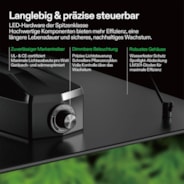 Standard Growbox Komplettset GIY-27 80x80x160cm, Komplettsystem für 2 Pflanzen, mit 150W VS1500 LED Pflanzenlampe, 10 cm Belüftungskombination