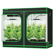 Smart Grow Tent Kit GIY-SGS-84 Pro 4x8, 8-Plant Complete System, with WiFi E42A Controller, 2x 400W AeroLight Wing LED Grow Light, and 8-inch AeroZesh G8 Ventilation Combo