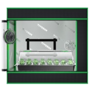 Clone Tent Kit 60 x 40 x 50 cm, with Seed Starter Tray, Heat Mat, AeroWave D4 Clip Fan, and Rockwool Cubes
