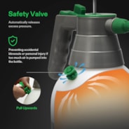 0.5Gal Handheld Garden Sprayer, 2L Pump Sprayer, 68 Oz Water Spray Bottle with Safety Valve