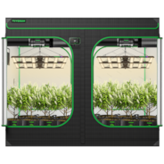 Smart Grow Tent Kit 8x8 Complete Indoor Grow System with Smart Controller, Full-Spectrum LED Grow Light & Ventilation Automation System, 1680D Mylar Tent 96"x96"x80"