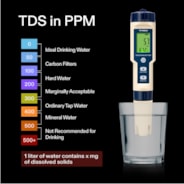 5-in-1 Digital pH Meter with pH/Salinity/TDS/EC/Temperature Function