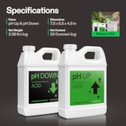 pH Up & pH Down Kit, Liquid Fertilizer for All Plants and All Growing Systems, 1 Quart Each
