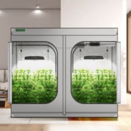 Standard Grow Tent Kit GIY-G84 4x8, 16-Plant Complete System, with 2x 400W VS4000 LED Grow Light, and 8-inch Ventilation Combo