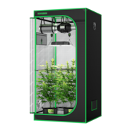 Standard Grow Tent Kit GIY-27 2.7x2.7, 2-Plant Complete System, with 150W VS1500 LED Grow Light, 4-inch Ventilation Combo