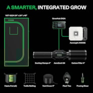 Smart Grow Tent Kit GIY-SGS-22 2x2, 1-Plant Complete System, with WiFi E42A Controller, 100W AeroLight SE LED Grow Light, and 4-inch AeroZesh G4 Ventilation Combo