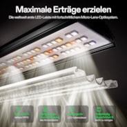 LumaLight 750W LED Pflanzenlampe, Vollspektrum Grow Lampe mit tiefer Canopy-Durchdringung, 150 x 150 cm, GrowHub kompatibel